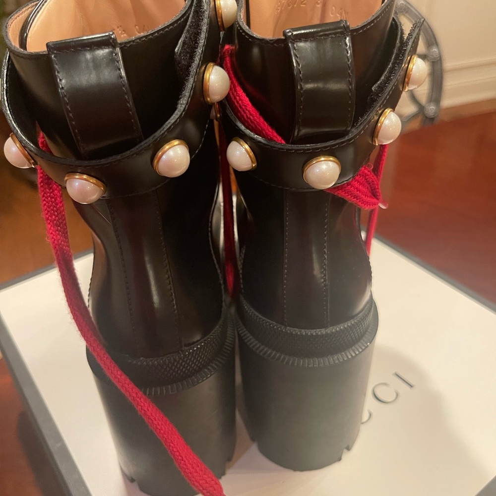 Gucci leather ankle booties - Picture 4 of 9